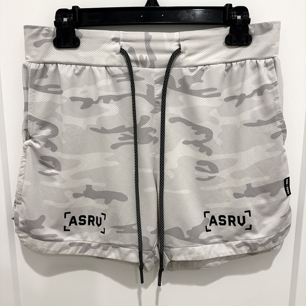 Men’s ASRV Silver-Lite Linerless 5” Short DSG-0222 - Medium - White Camo